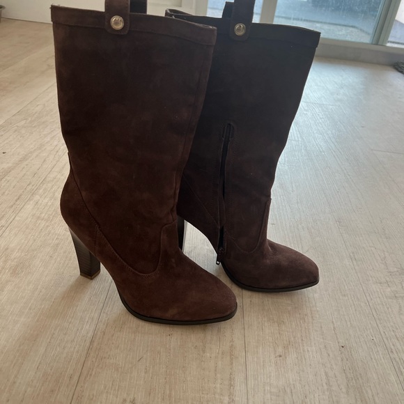High heeled Tommy Hilfiger brown boots - Picture 3 of 6